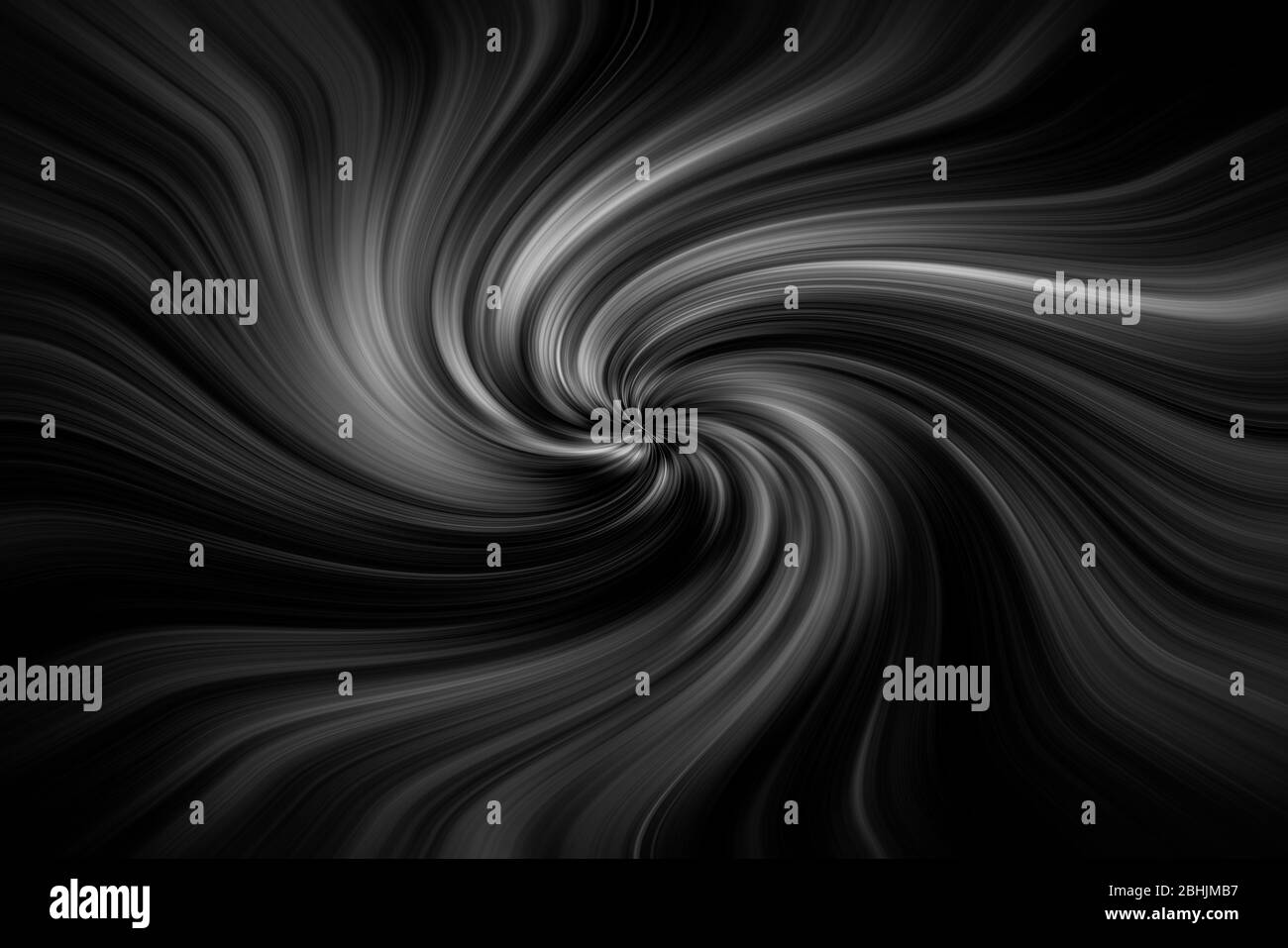 black white swirl effect, digital effect Stock Photo Alamy