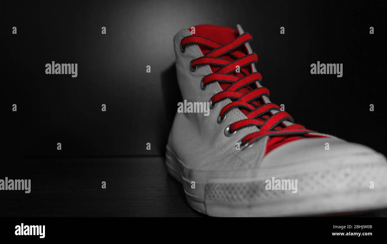 Red Converse Shoes High Resolution Stock Photography And Images Alamy