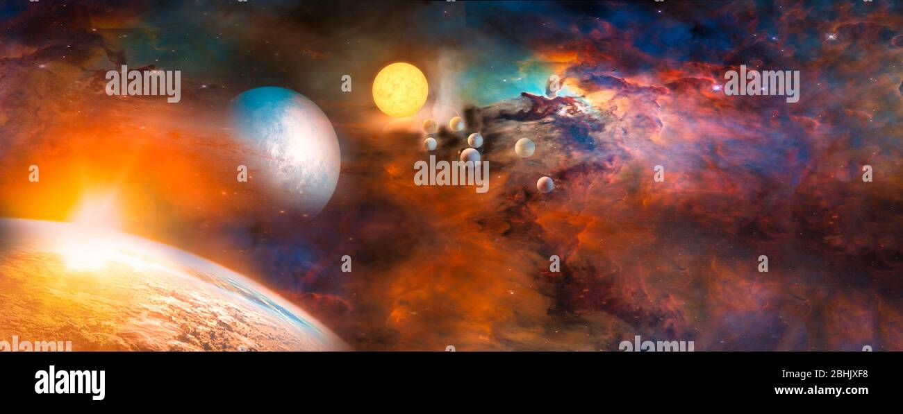 Sunrise from space hi-res stock photography and images - Alamy