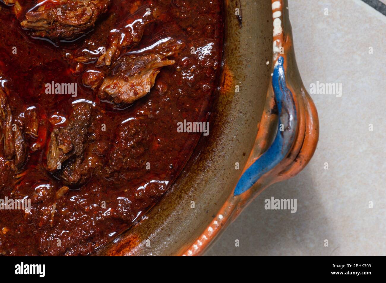 Traditional beef birria stew, Mexican breakfast food Stock Photo Alamy