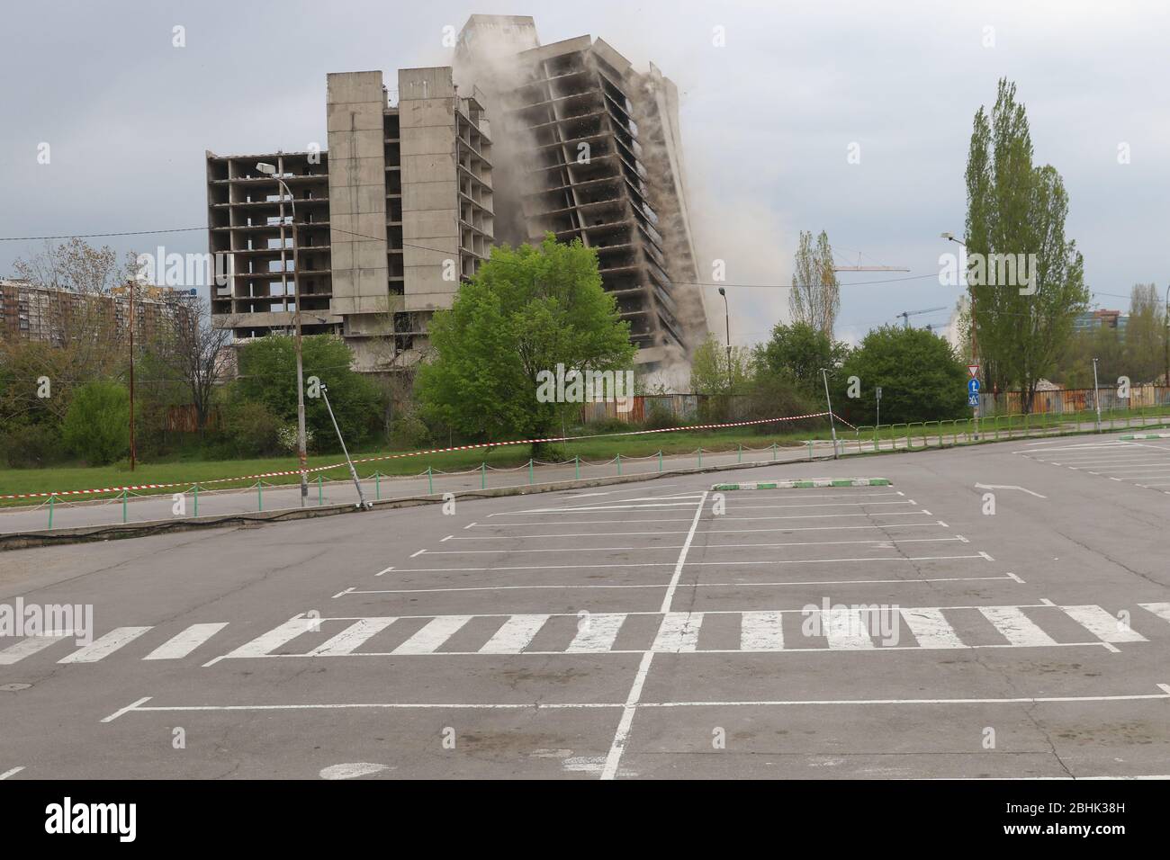 A 17-storey building from the 1980s, an unfinished Communist-era ...