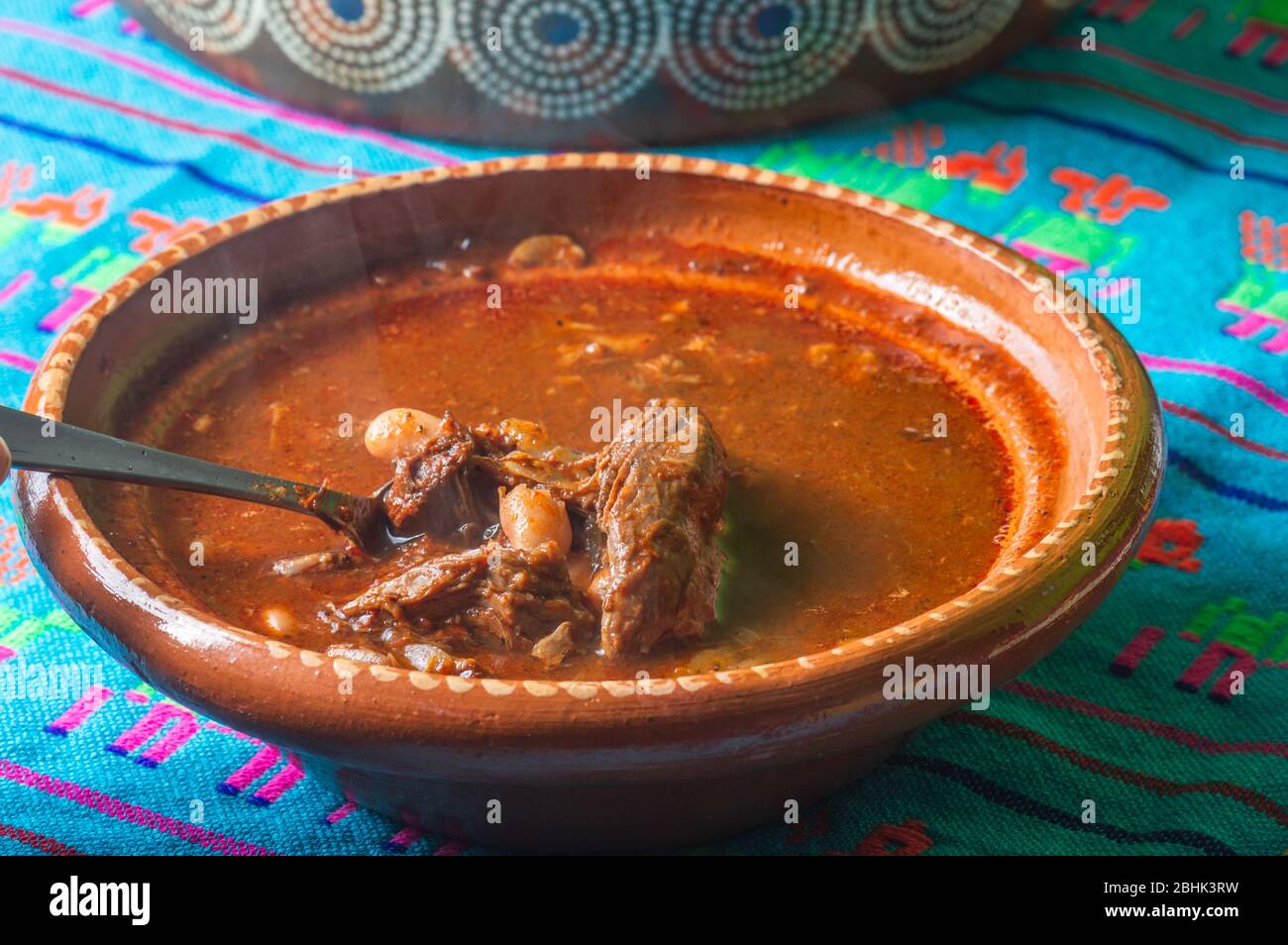 Traditional beef birria stew, Mexican breakfast food Stock Photo Alamy