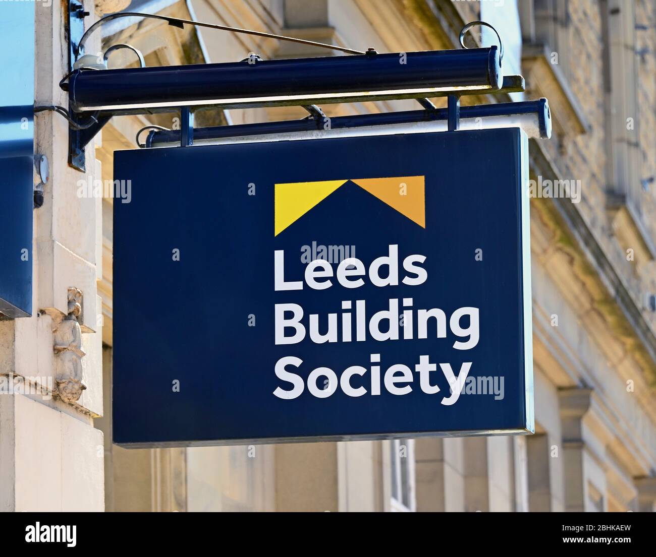 Leeds Building Society Logo. Stricklandgate, Kendal, Cumbria, England