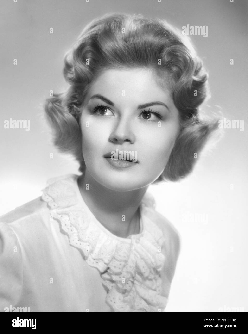 American Singer-Actress Susan Barrett (1940-2002), Head and Shoulders Publicity Portrait, 1959 Stock Photo