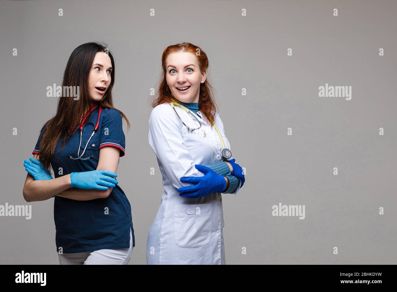 Close up two doctors in hi-res stock photography and images - Alamy