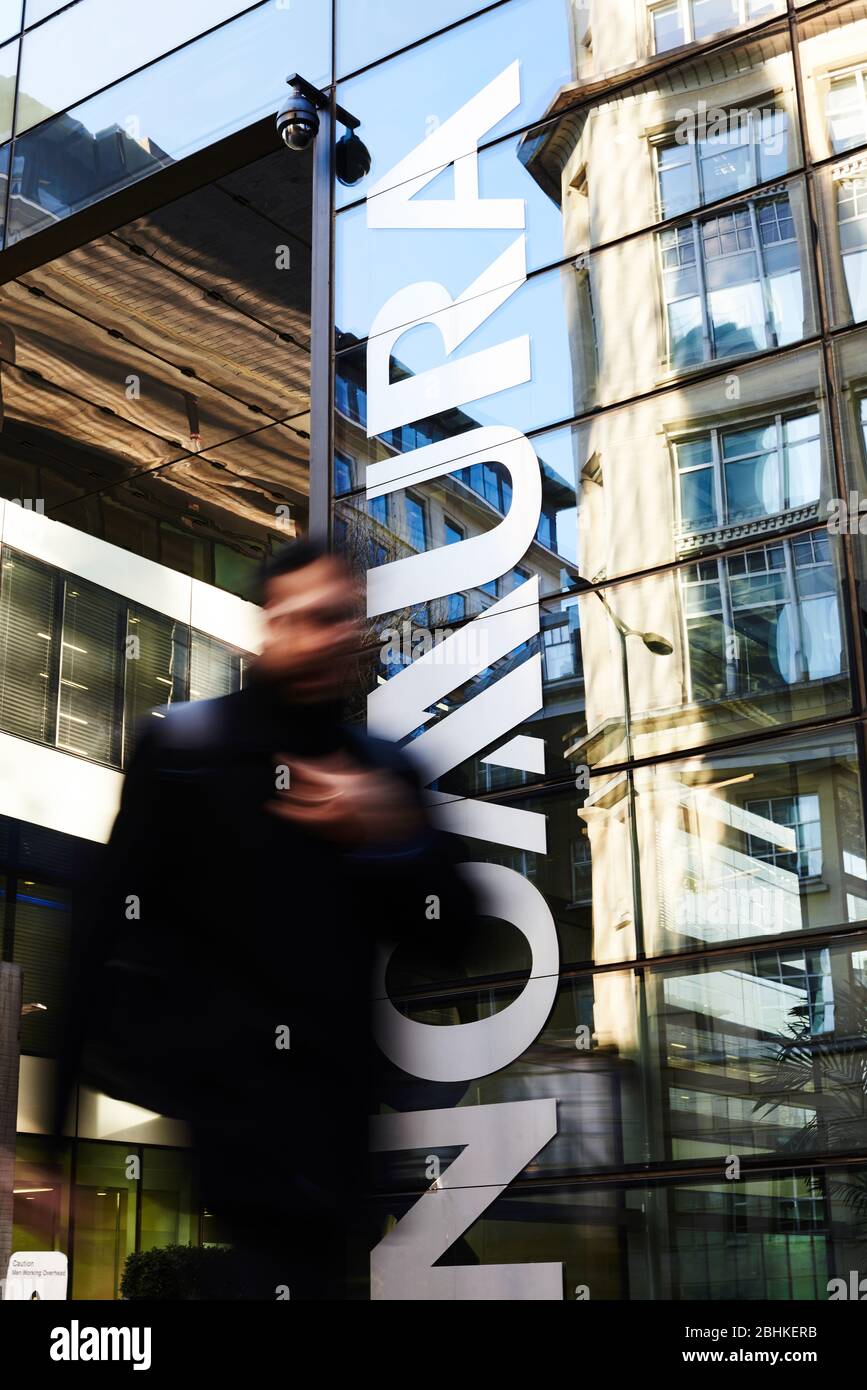 Nomura financial services group head office in the city of London Stock Photo