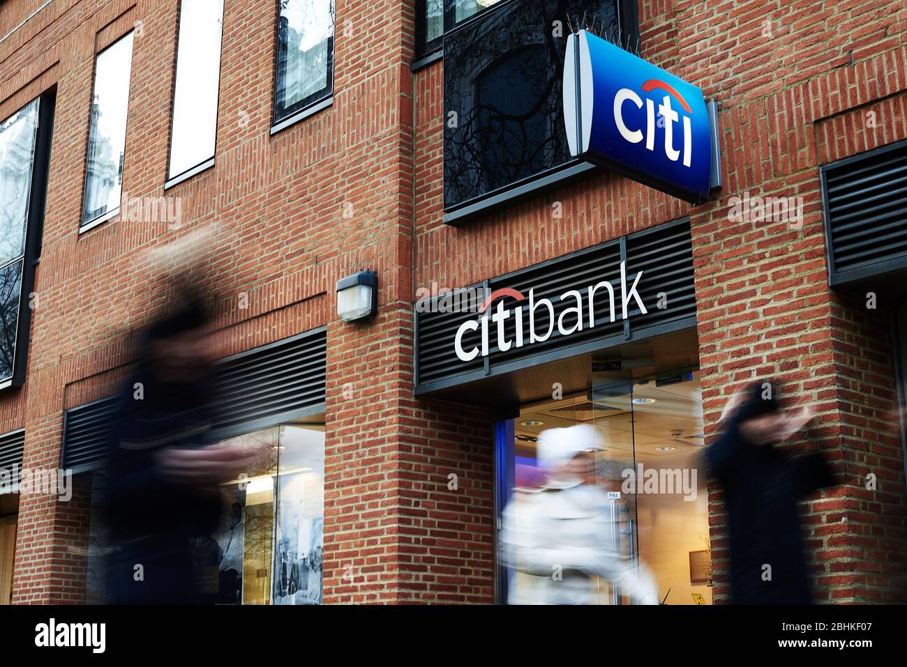 Citibank branch exterior with sign in London Stock Photo