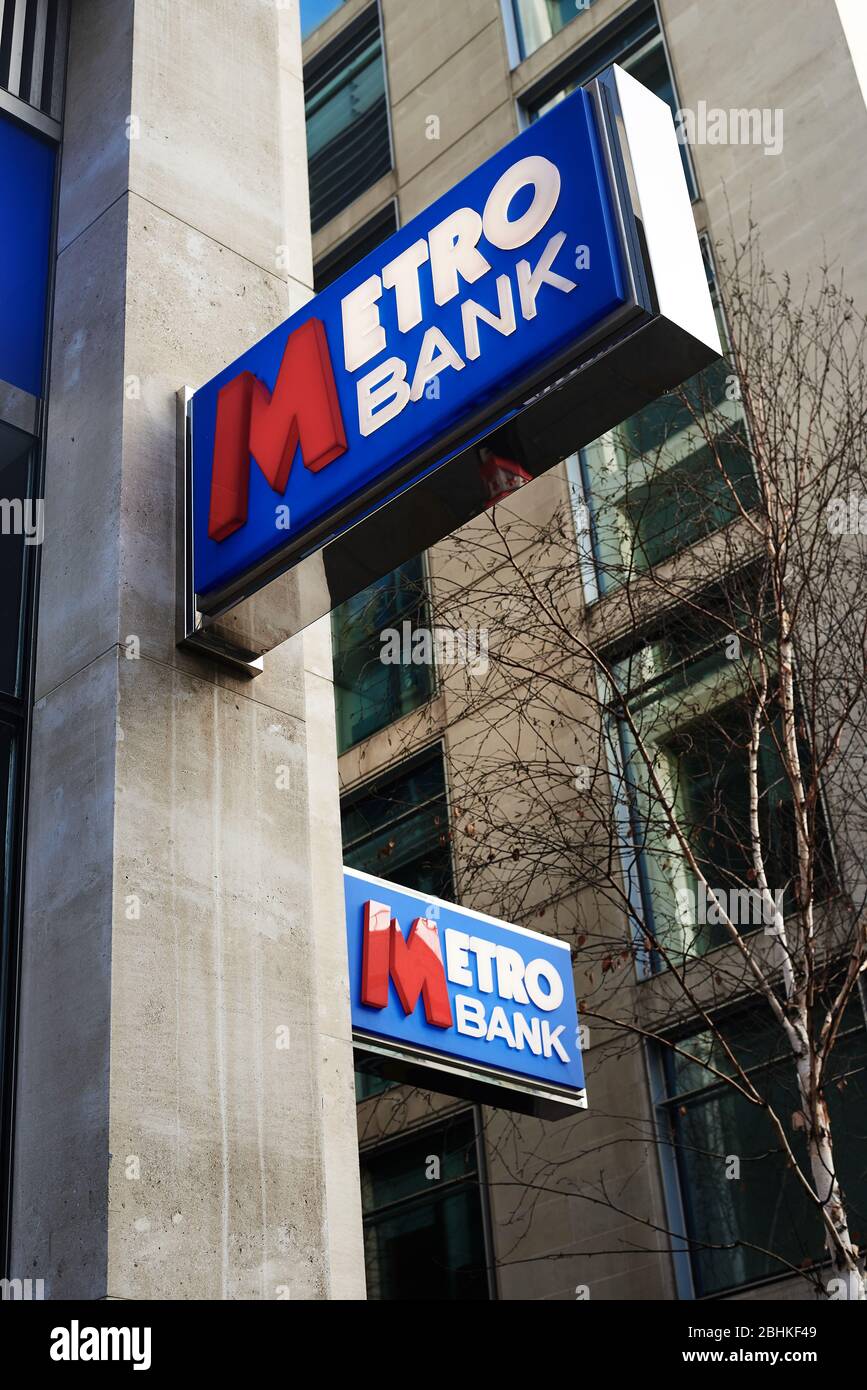 Metro Bank Exterior in London Stock Photo