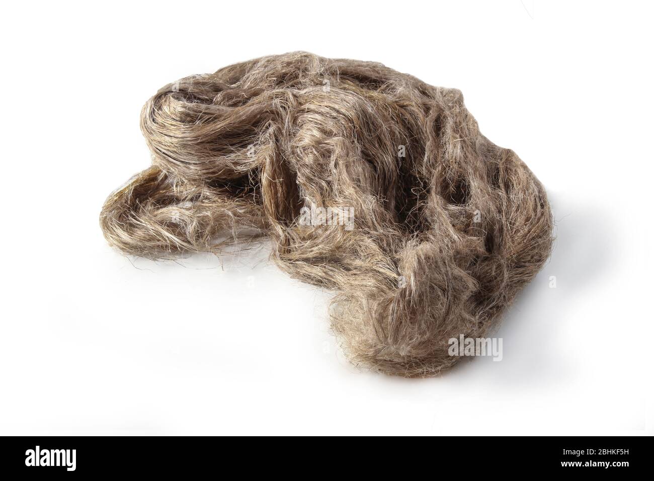 Oakum isolated on a white background close up Stock Photo