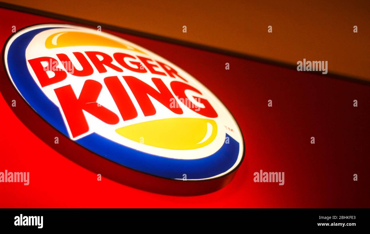 Chain fast-food restaurant Burger King- restaurante de comida rápida de cadena Stock Photo
