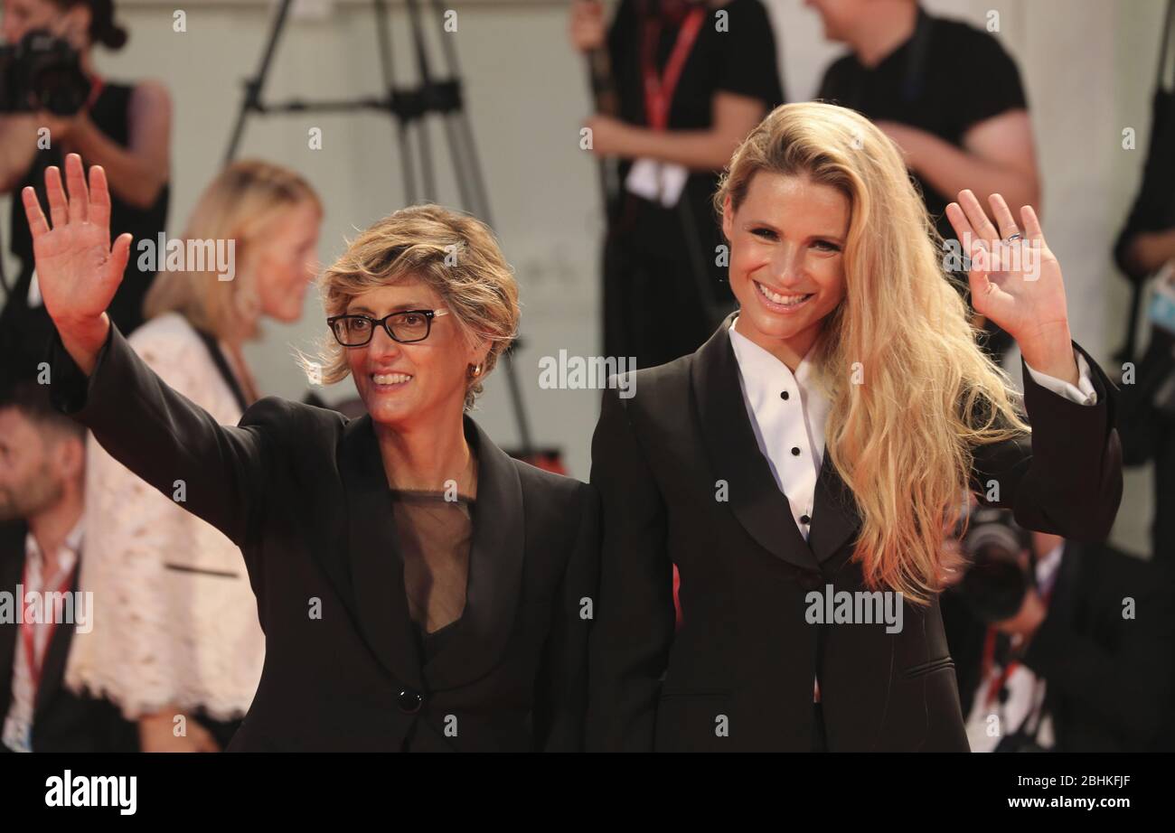 VENICE, ITALY - SEPTEMBER 01: Giulia Bongiorno and Michelle Hunziker