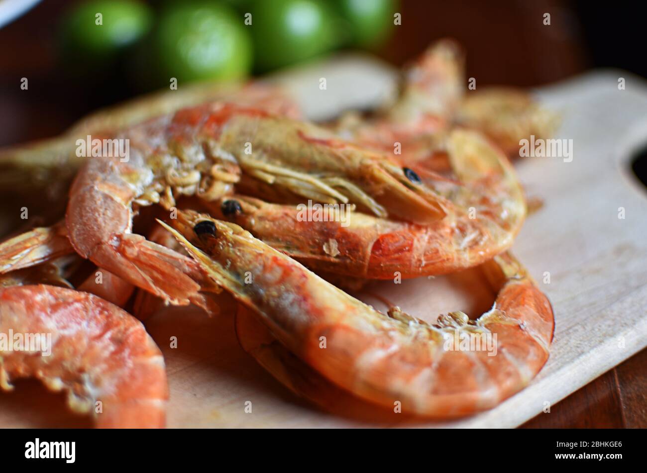 dry shrimp dish still life Stock Photo