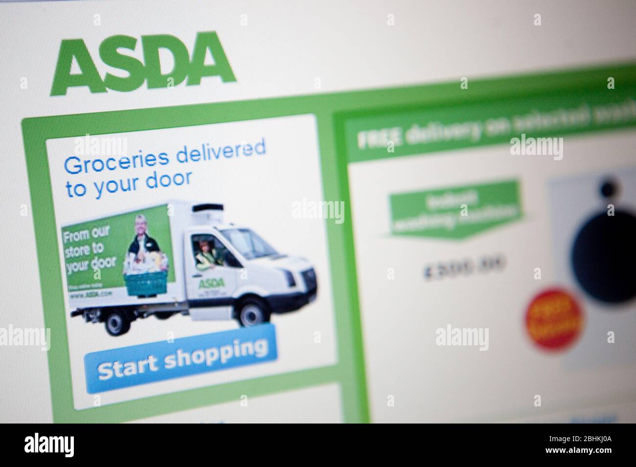 The ASDA website Stock Photo Alamy