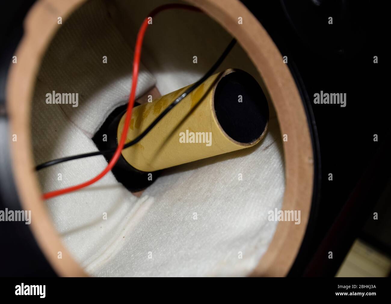A lowfrequency phaser inside the speaker system. We're taking apart