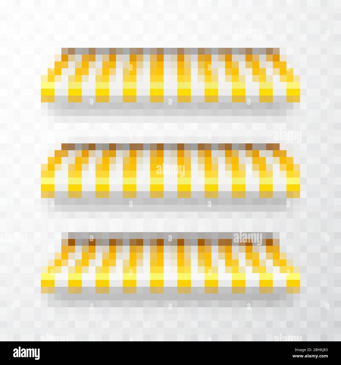 Realistic striped shop sunshade. Store awning. Shop tent isolated set ...