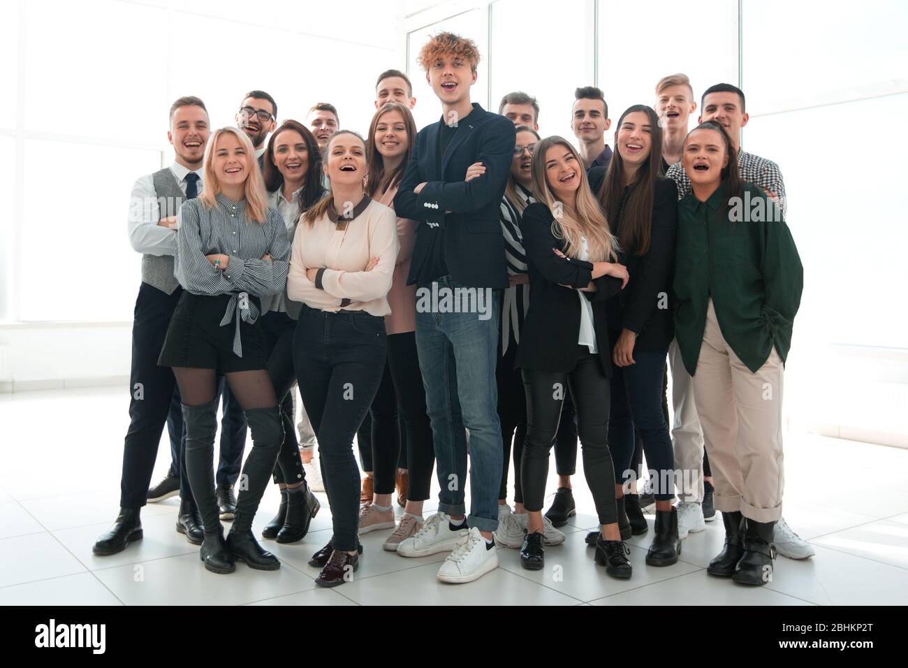 group of diverse young people standing together Stock Photo - Alamy