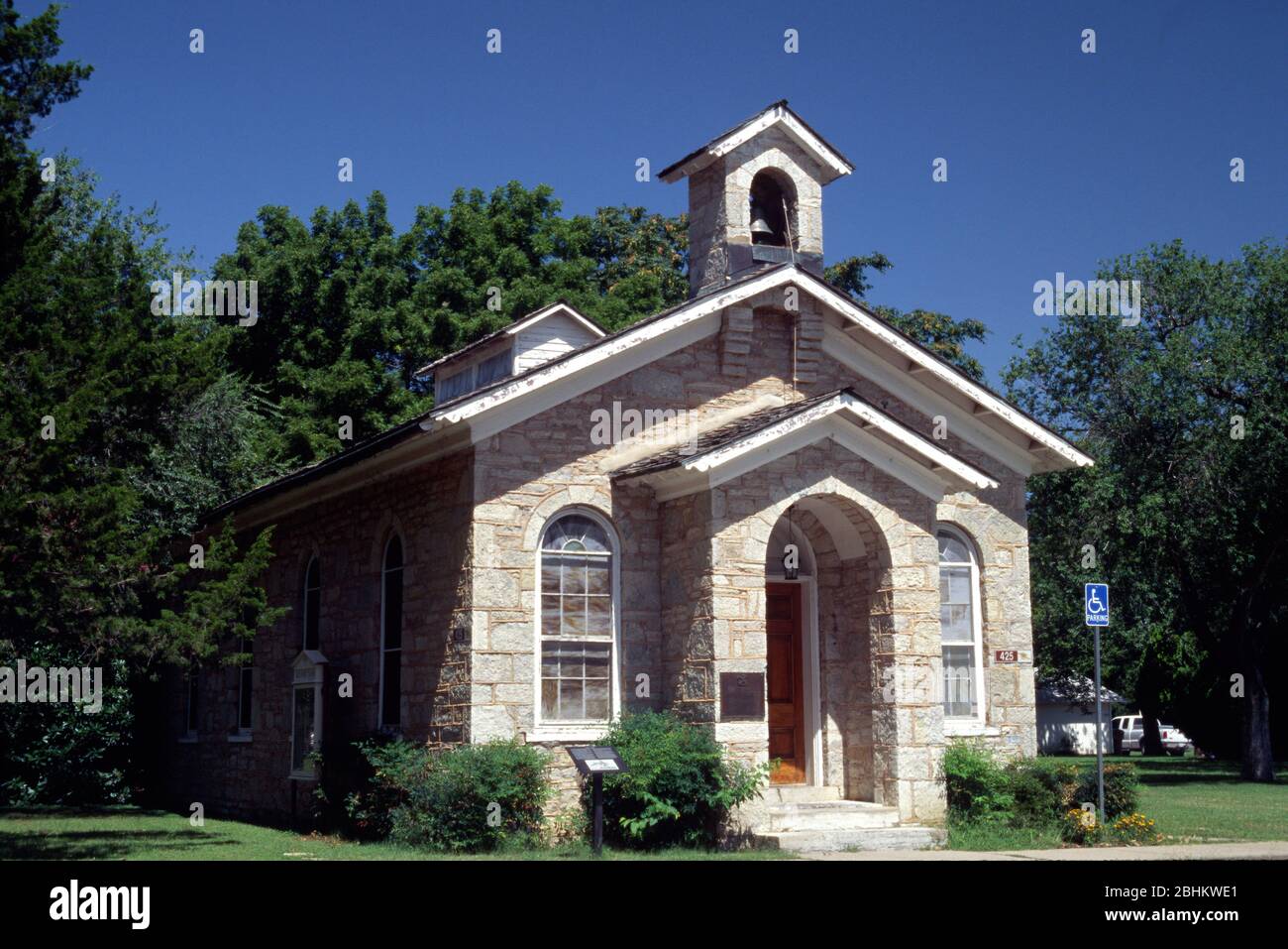 Old Post Chapel, Fort Sill, Oklahoma Stock Photo