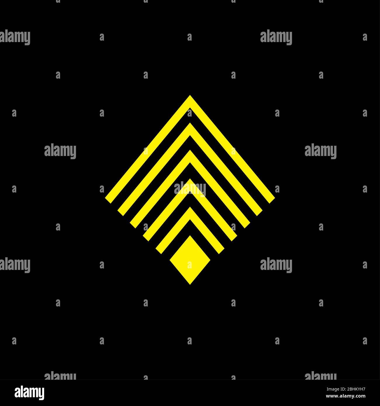 arrow geometric stripes square logo vector Stock Vector Image & Art - Alamy