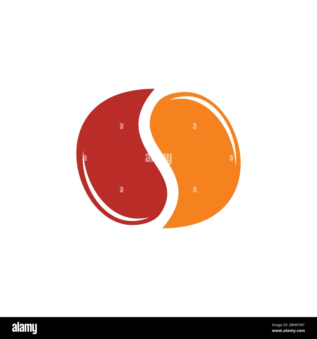 abstract letter s coffee water drink logo vector Stock Vector