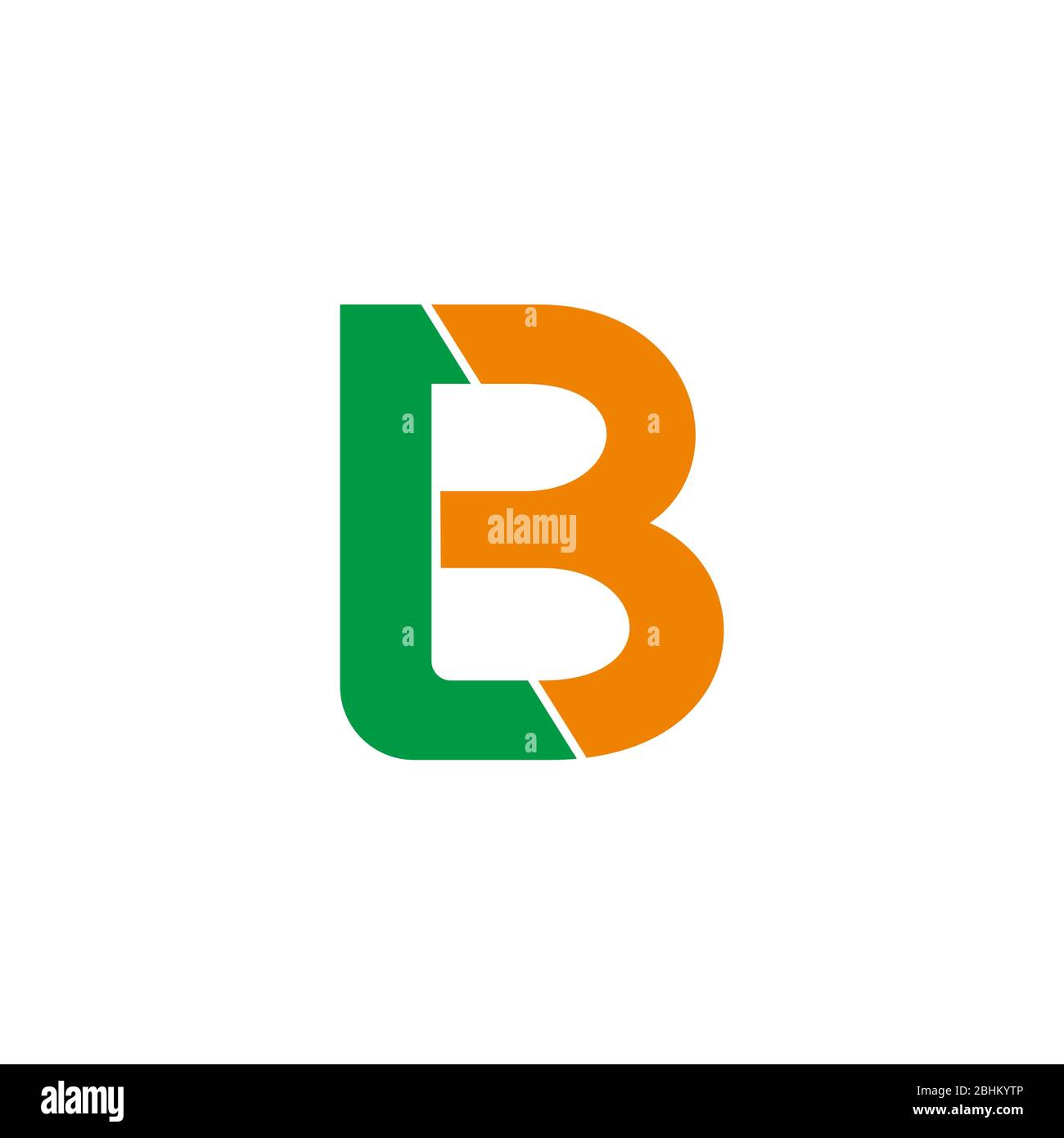 letter lb simple linked geometric design symbol logo vector Stock ...