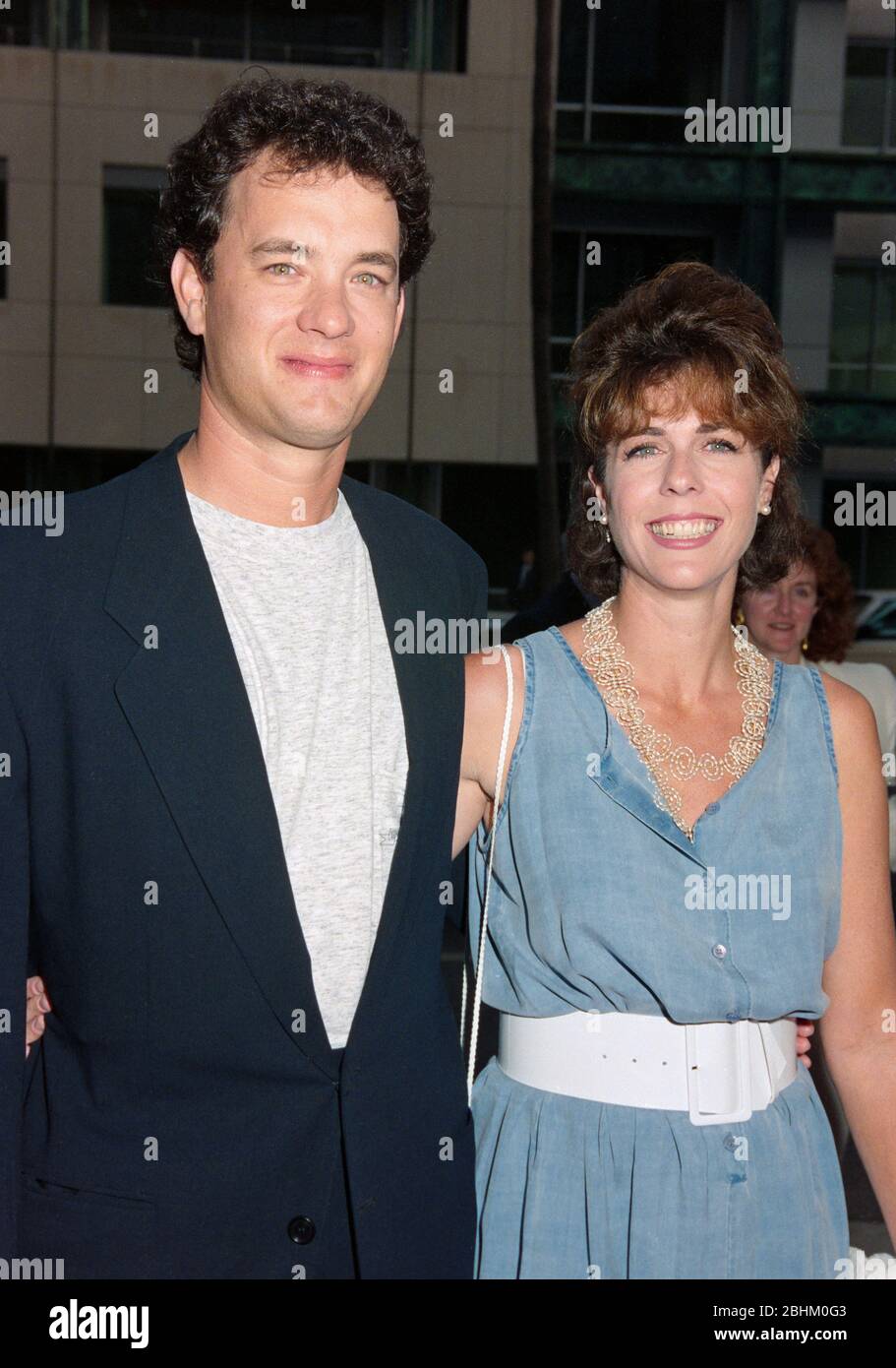 LOS ANGELES, CA. c.1994: Actor Tom Hanks & wife Rita Wilson.  File photo © Paul Smith/Featureflash Stock Photo
