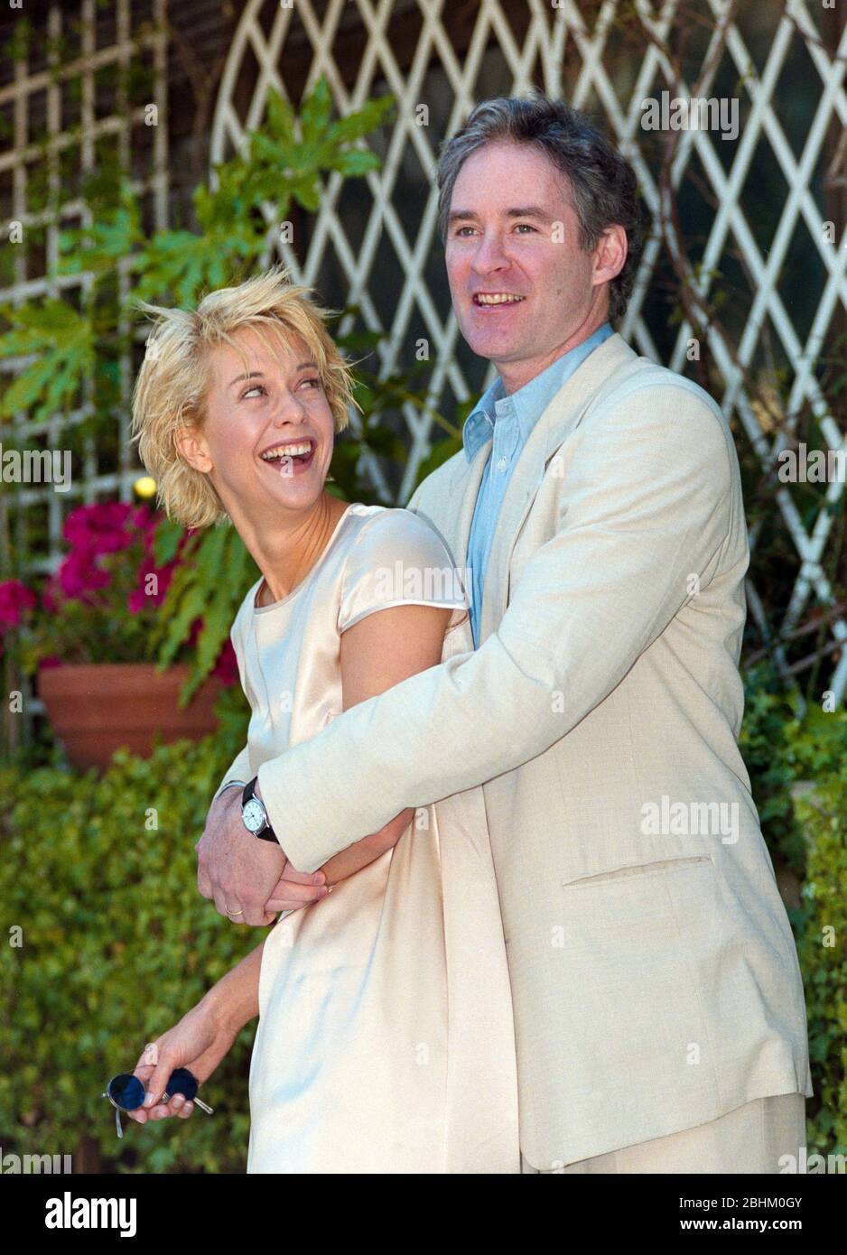 LOS ANGELES, CA. c.1994: Actor Kevin Kline & actress Meg Ryan.  File photo © Paul Smith/Featureflash Stock Photo