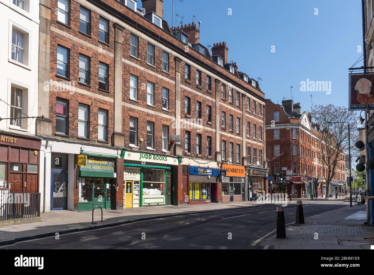 Marchmont Street, Bloomsbury, London, UK Stock Photo