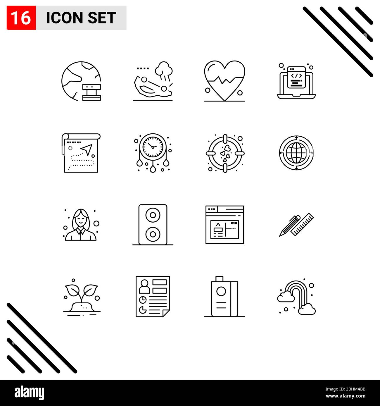 Flipped map Stock Vector Images - Alamy