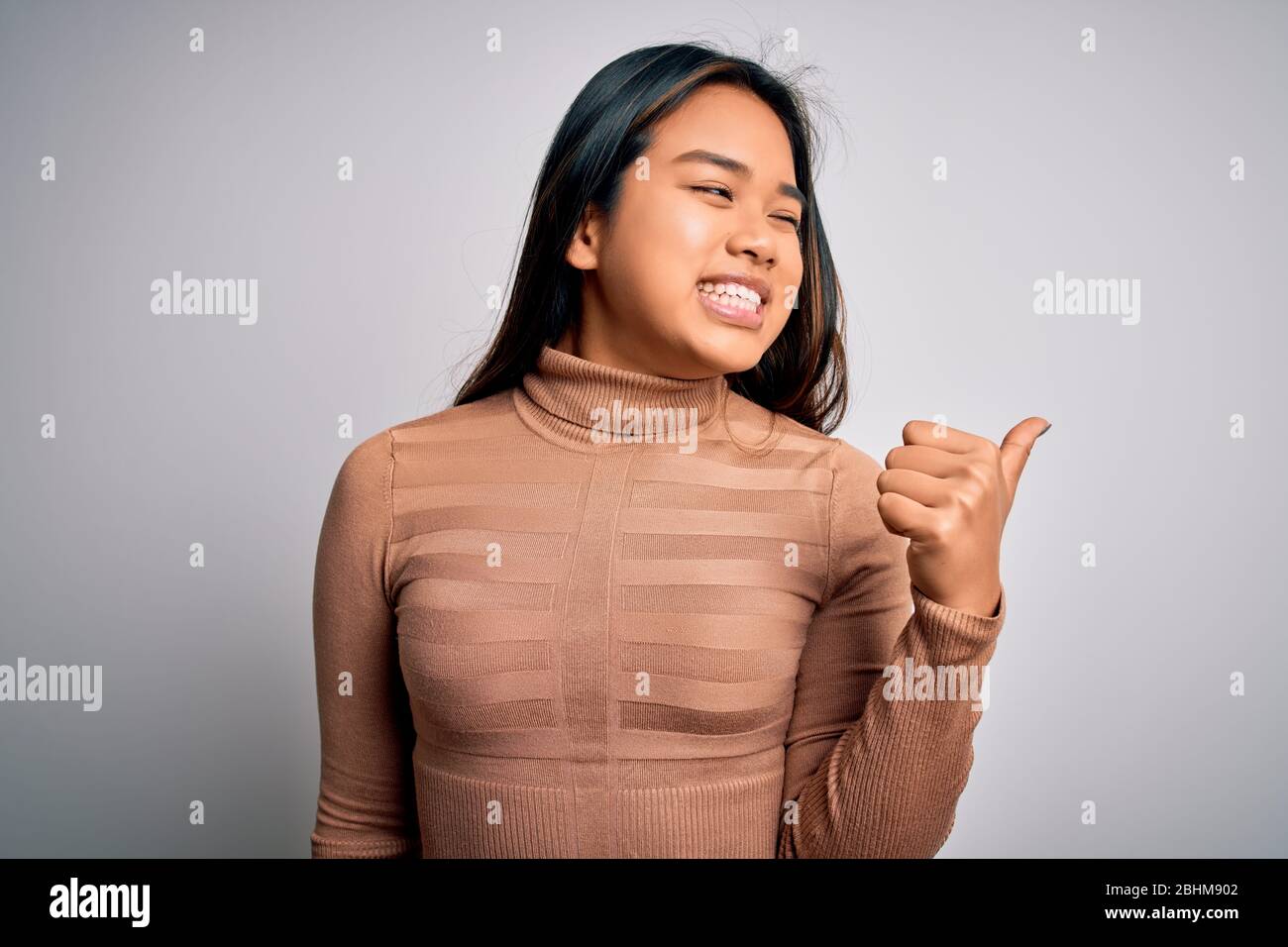 white face turtleneck