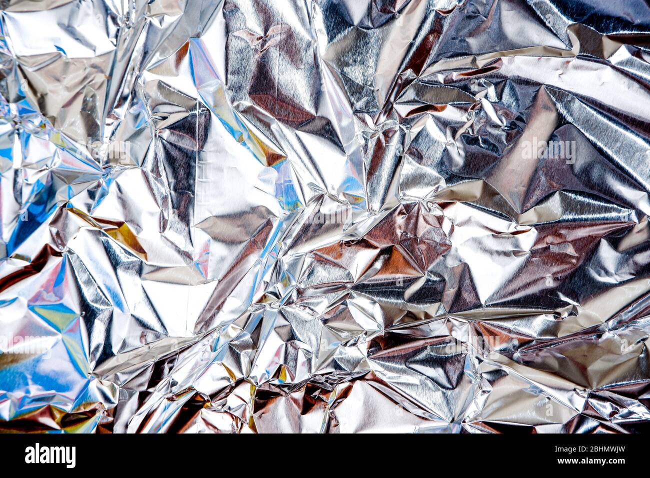 aluminium foil crumpled Silver texture abstract background Stock Photo -  Alamy