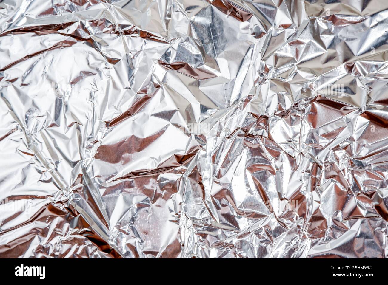aluminium foil crumpled Silver texture abstract background Stock Photo ...