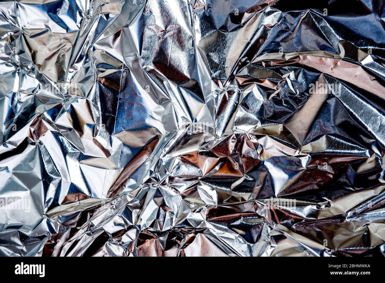 aluminium foil crumpled Silver texture abstract background Stock Photo -  Alamy