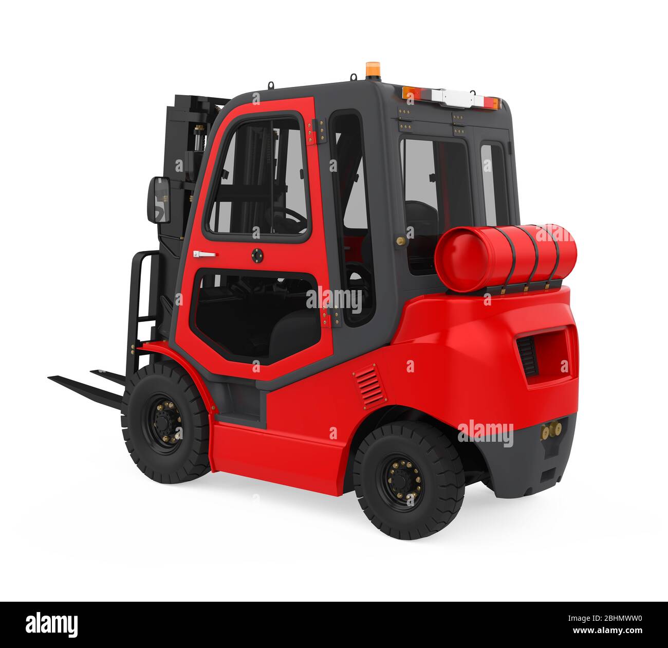 Forklift Truck Isolated Stock Photo Alamy