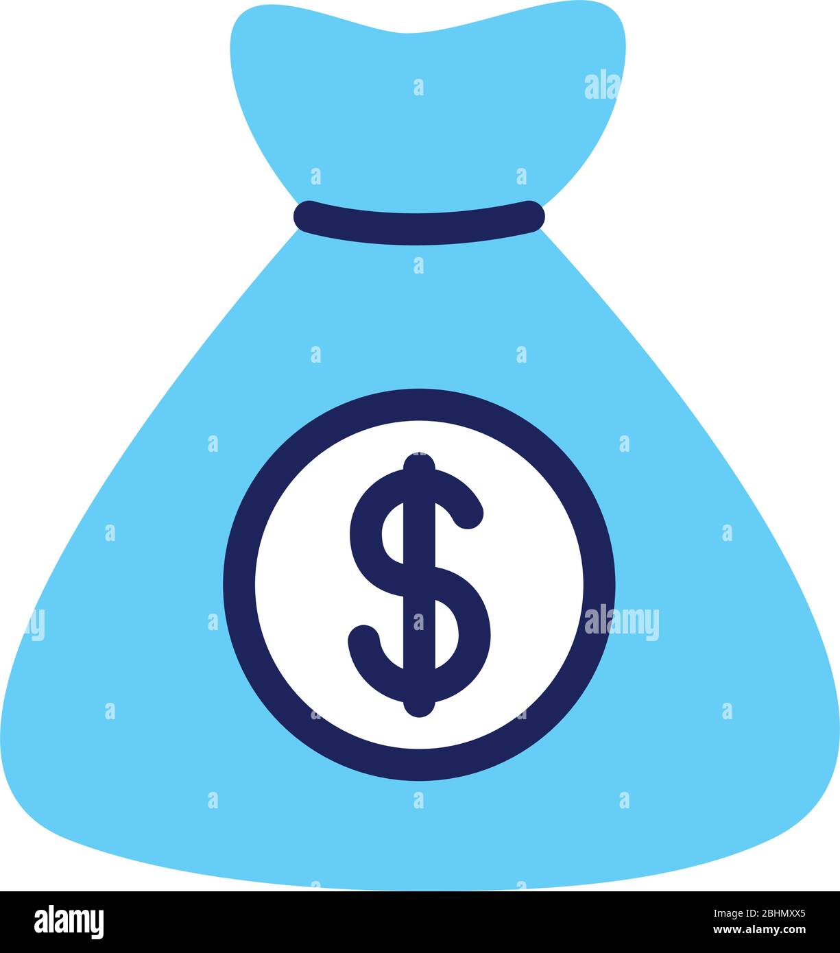 money bag line and fill style Stock Vector Image & Art - Alamy
