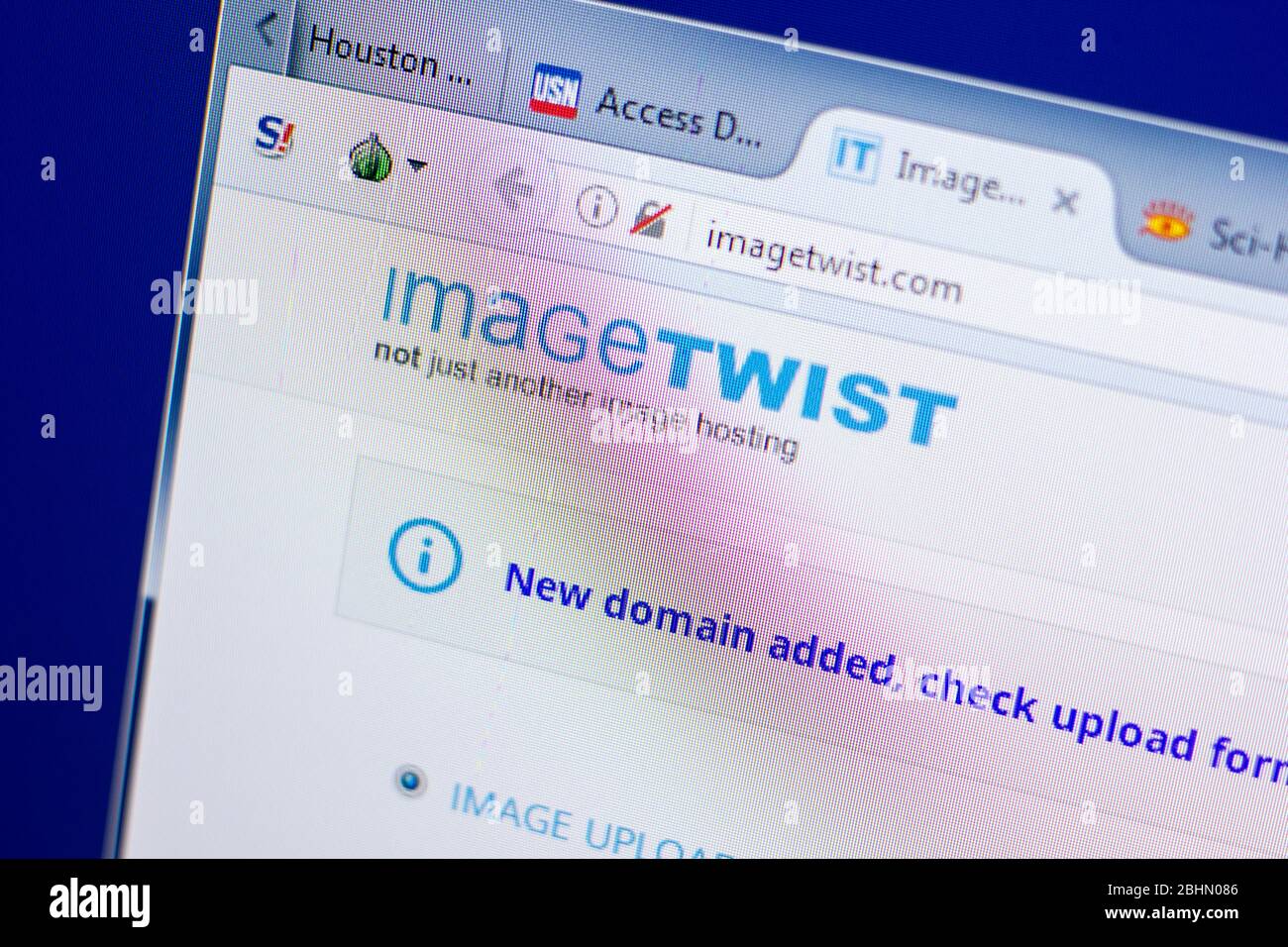 img@@@@.imagetwist.com imagesize:1440x956' Ryazan, Russia - May 08, 2018: ImageTwist website on the display of PC, url  - ImageTwist.com Stock Photo - Alamy