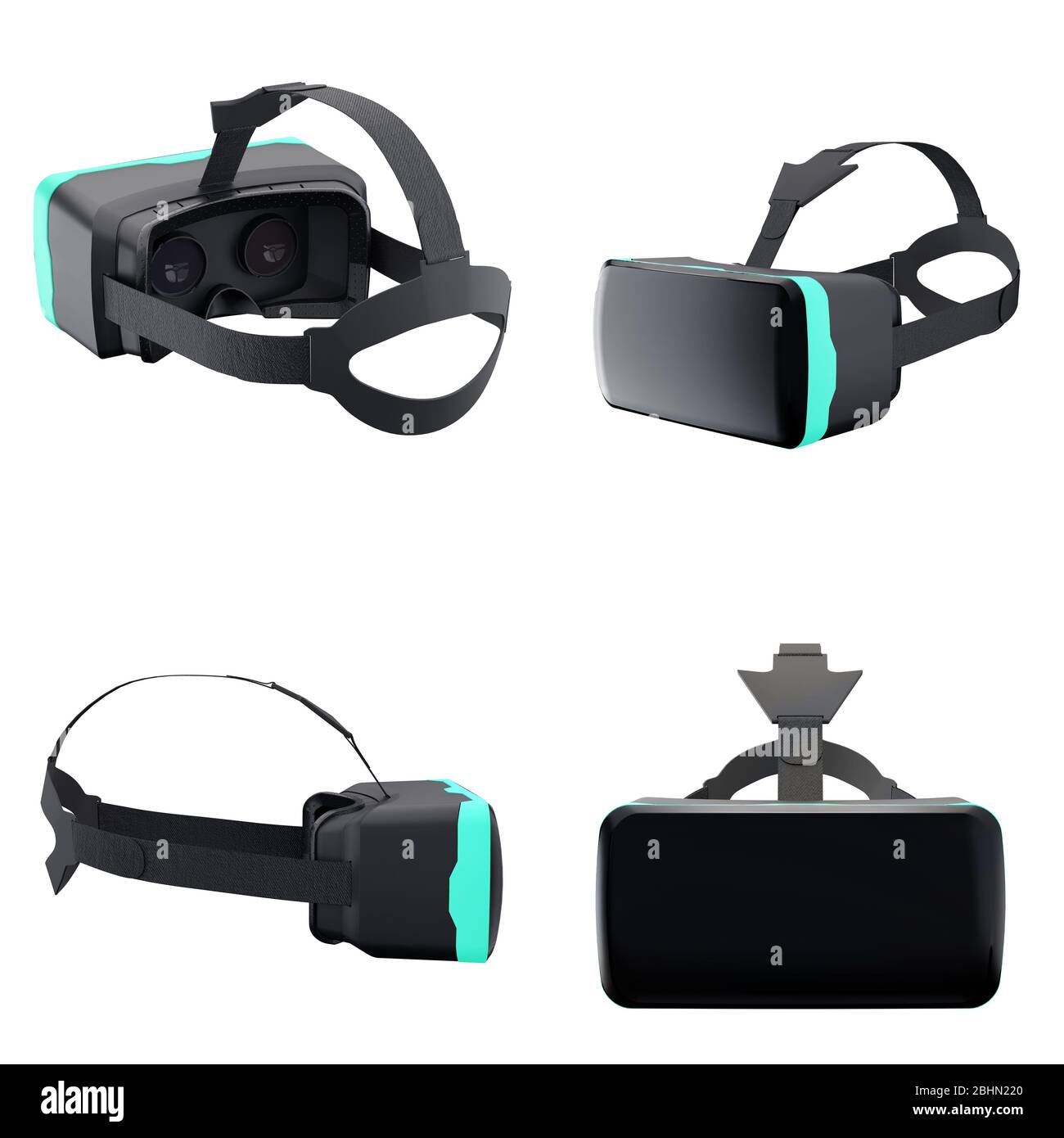 Set of VR Goggles Headset Stock Photo Alamy
