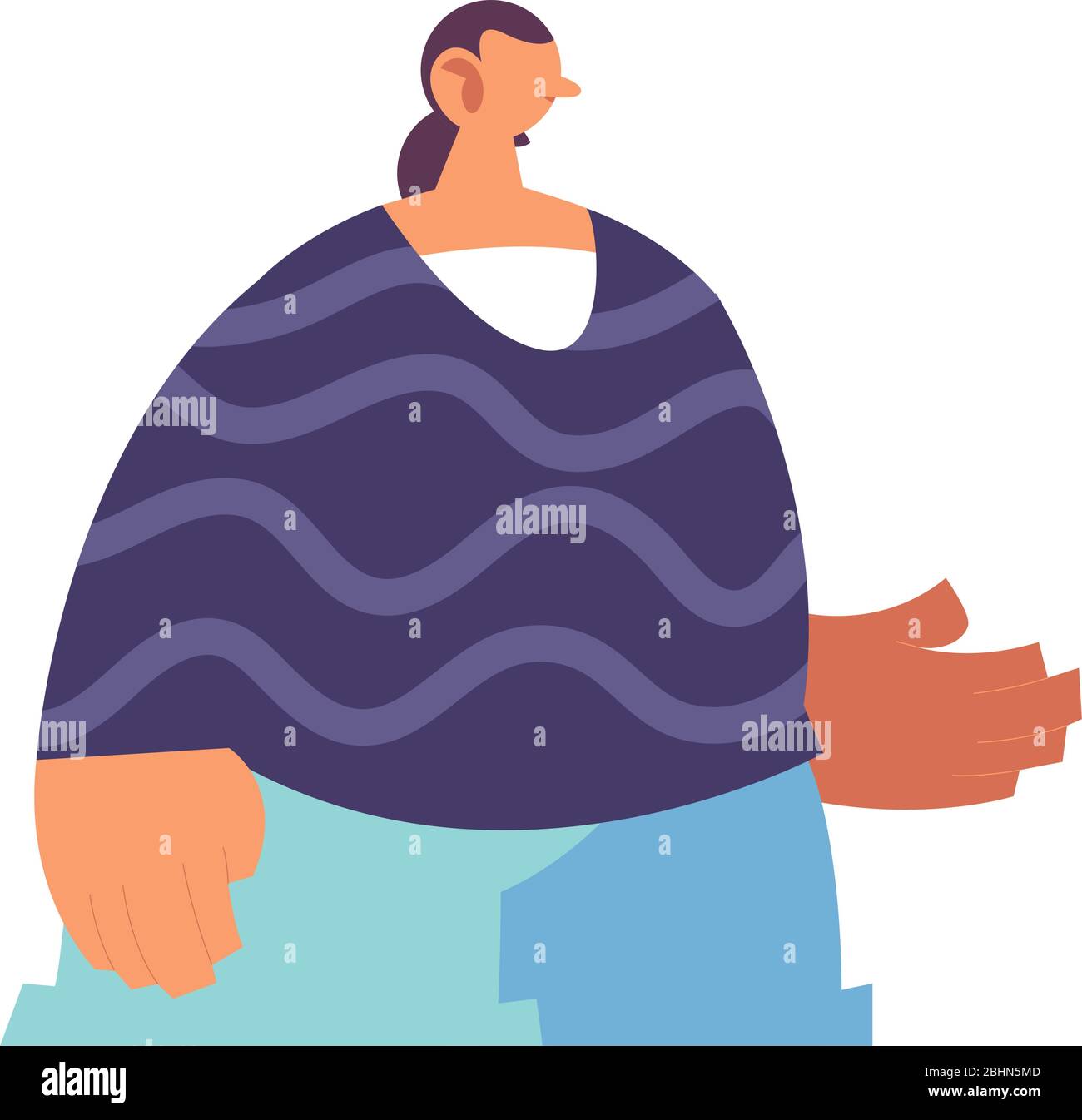 young man standing on white background vector illustration design Stock ...