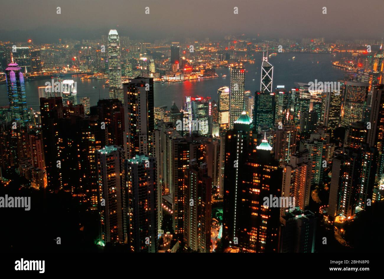 HONG KONG SKYLINE FROM VICTORIA PEAK, HONG-KONG, CHINA Stock Photo - Alamy