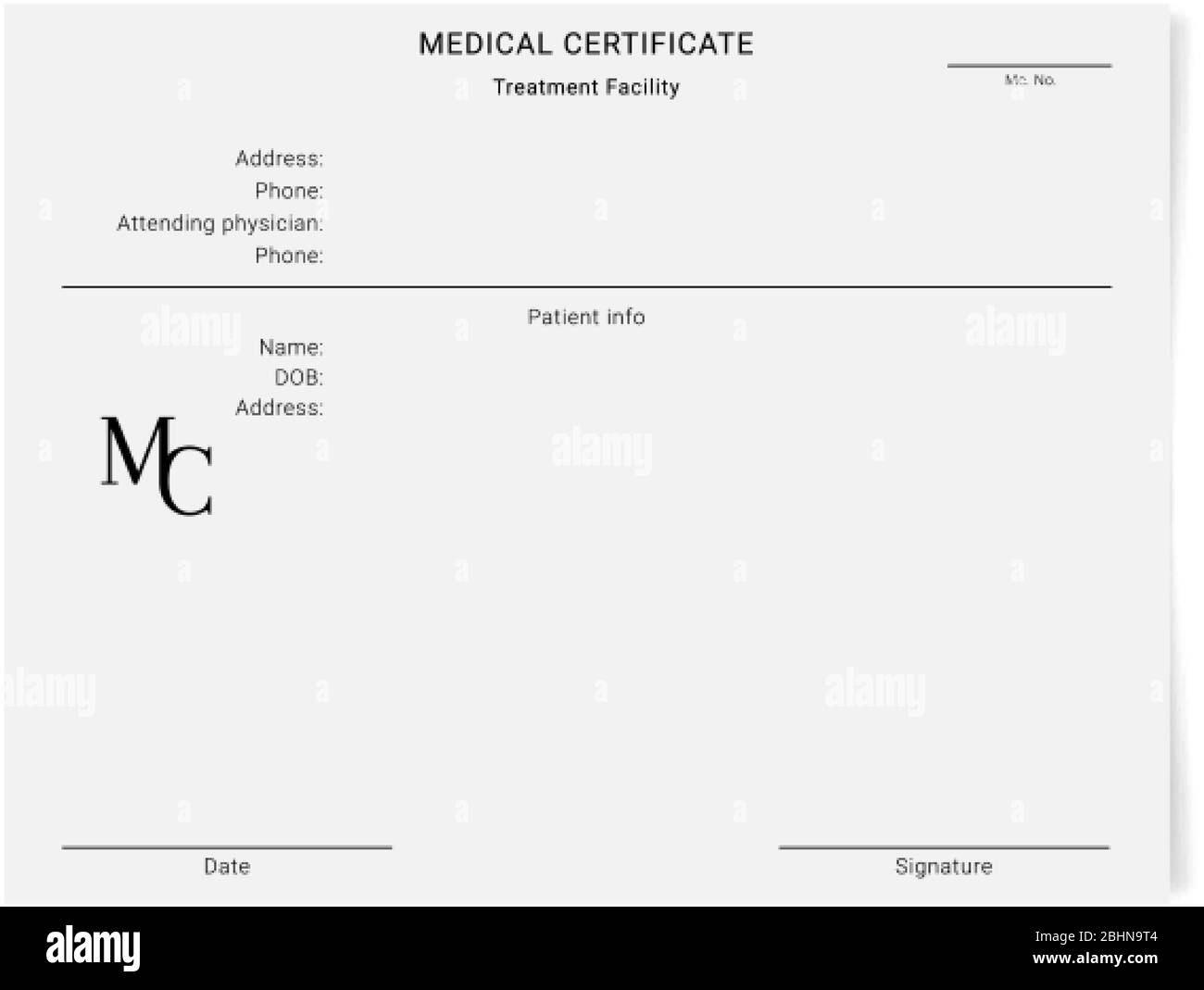 Medical Certificate High Resolution Stock Photography and Images Inside Free Fake Medical Certificate Template