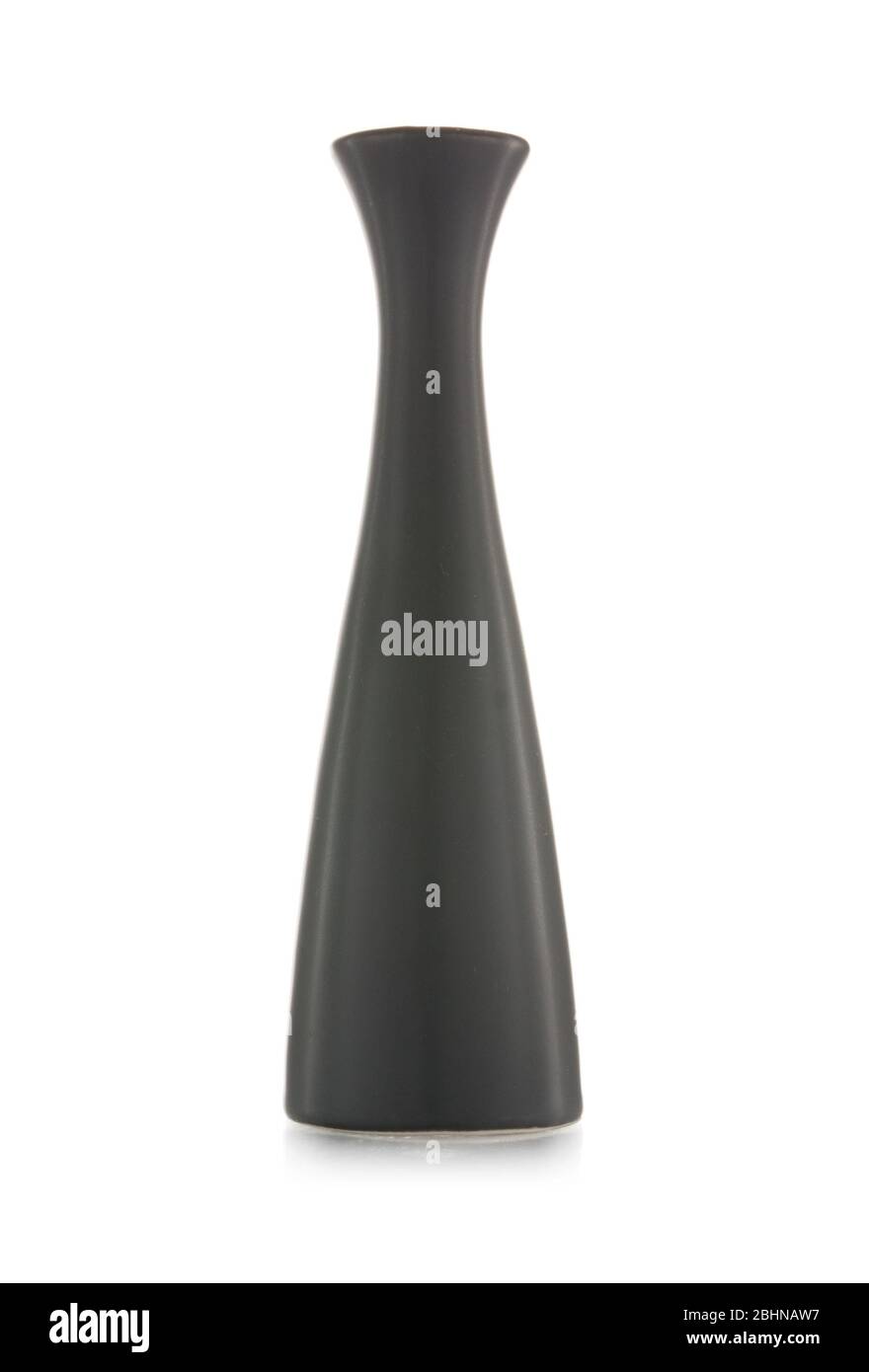 black vase isolated on white background Stock Photo - Alamy