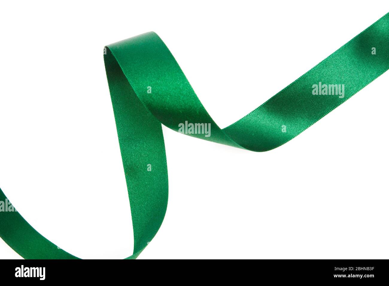 Spiraling green ribbon hi-res stock photography and images - Alamy