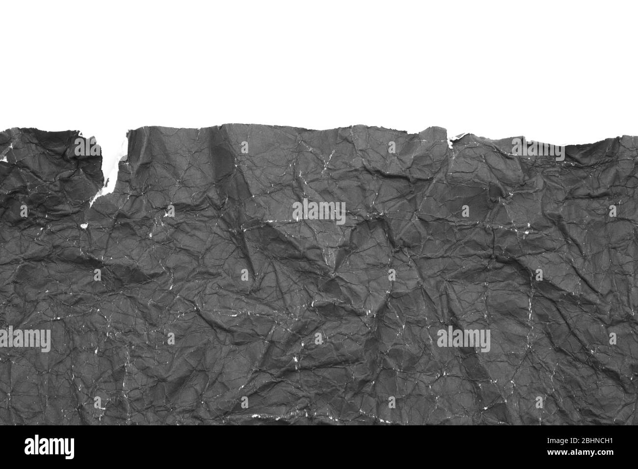 black crumpled paper texture wallpaper background Stock Photo - Alamy