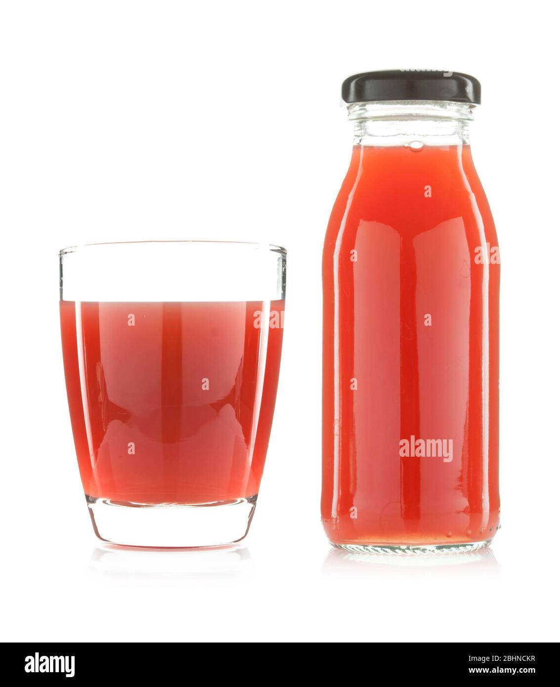 Download Glass And Bottle Of Pomegranate Juice Isolated On White Background Stock Photo Alamy PSD Mockup Templates
