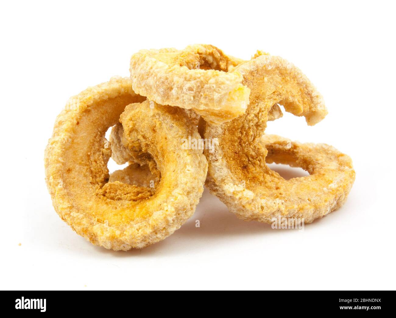 pork rind pork scratchings pork crackling Stock Photo Alamy