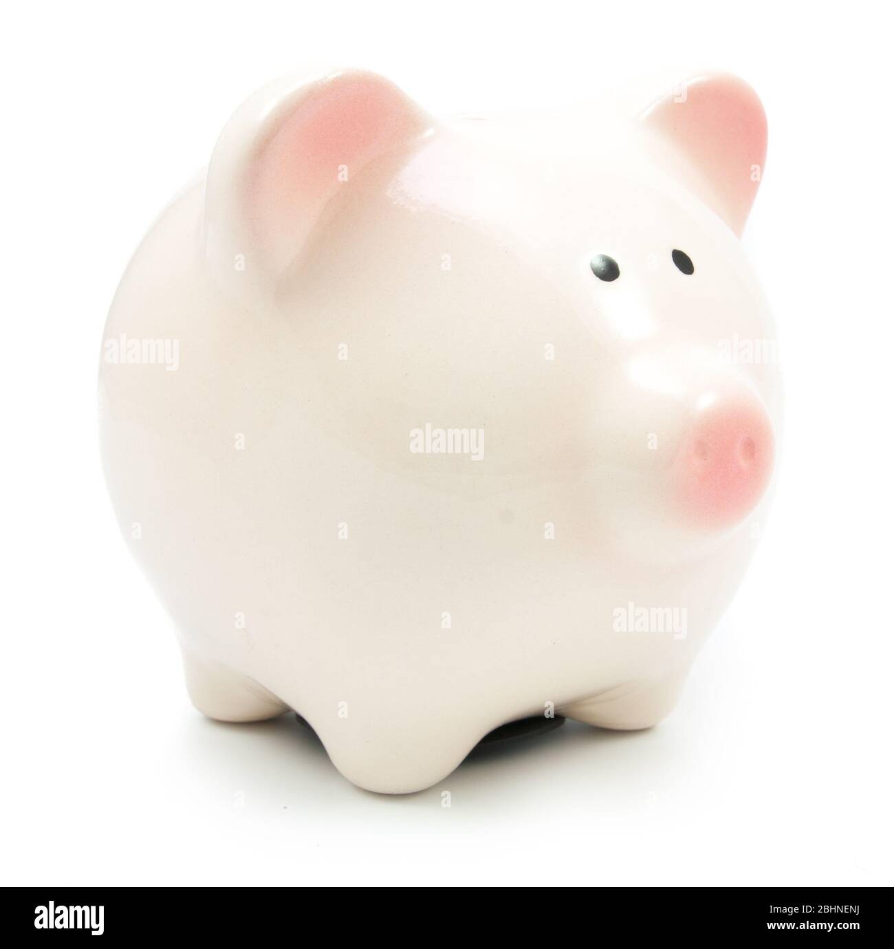 Piggy bank isolated on white background Stock Photo - Alamy
