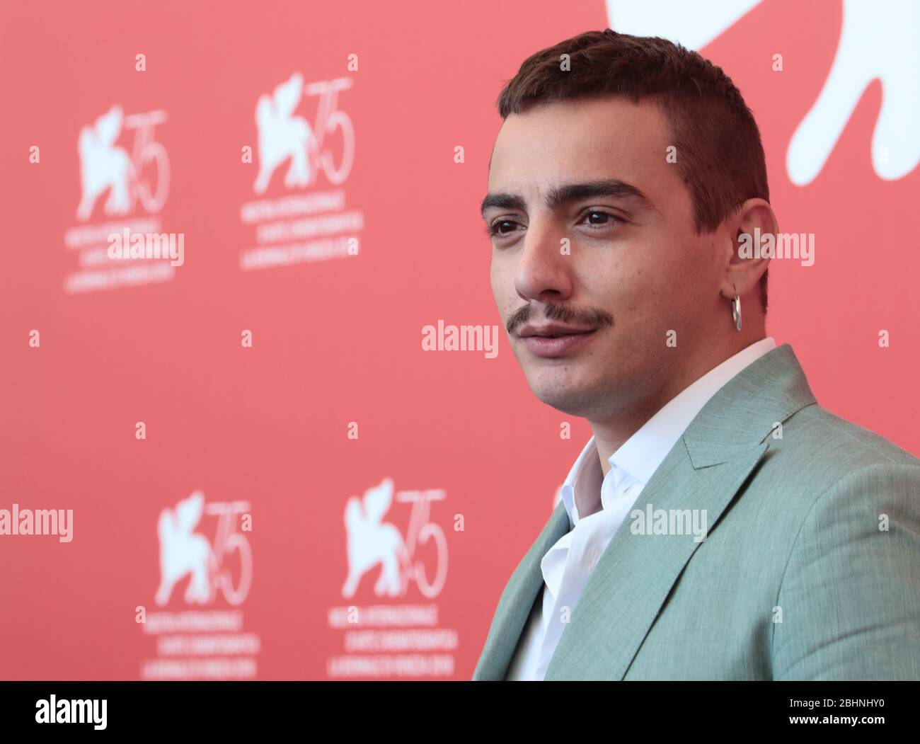 VENICE, ITALY - SEPTEMBER 06:  Gianluca Di Gennaro attends 'Capri-Revolution' photocall during the 75th Venice Film Festival on September 6, 2018 Stock Photo