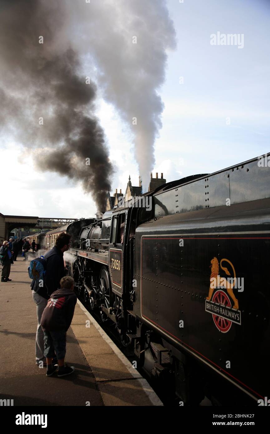 City of Peterborough 73050 Steam train, Nene Valley Railway, Wansford