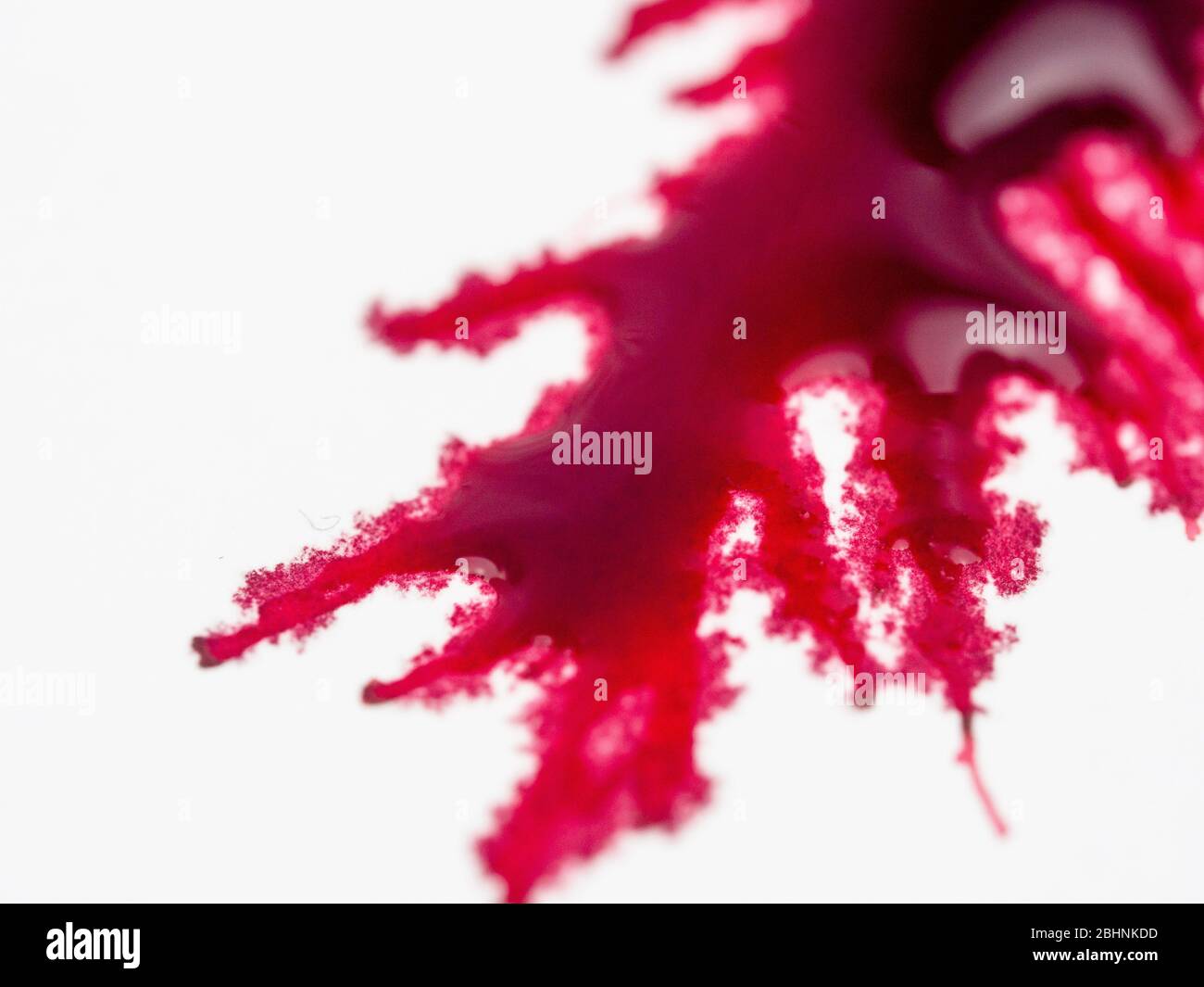 red colorl drops. Paint dripping. Dripping liquid.. abstract paint