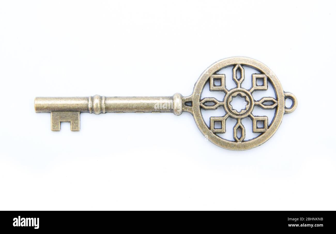 old key isolated on white background without shadow Stock Photo - Alamy