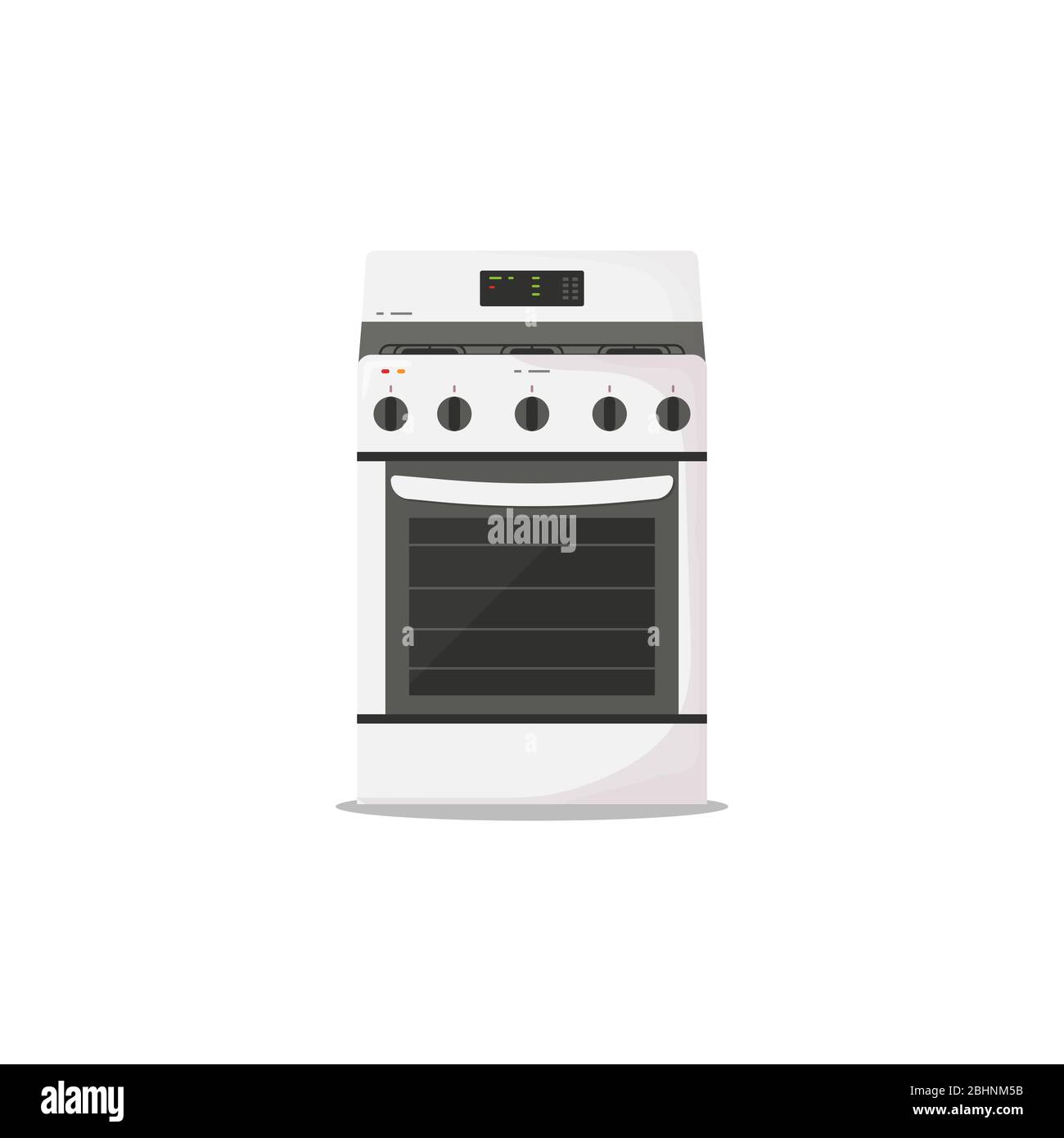 Kitchen stove flat style Stock Vector